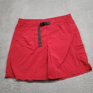 Columbia Shorts‎ Mens XXL Red Lined Cargo Belted Swim Trucks Outdoors Beach Fish